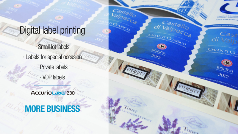 Digital Label Printing - AccurioLabel230