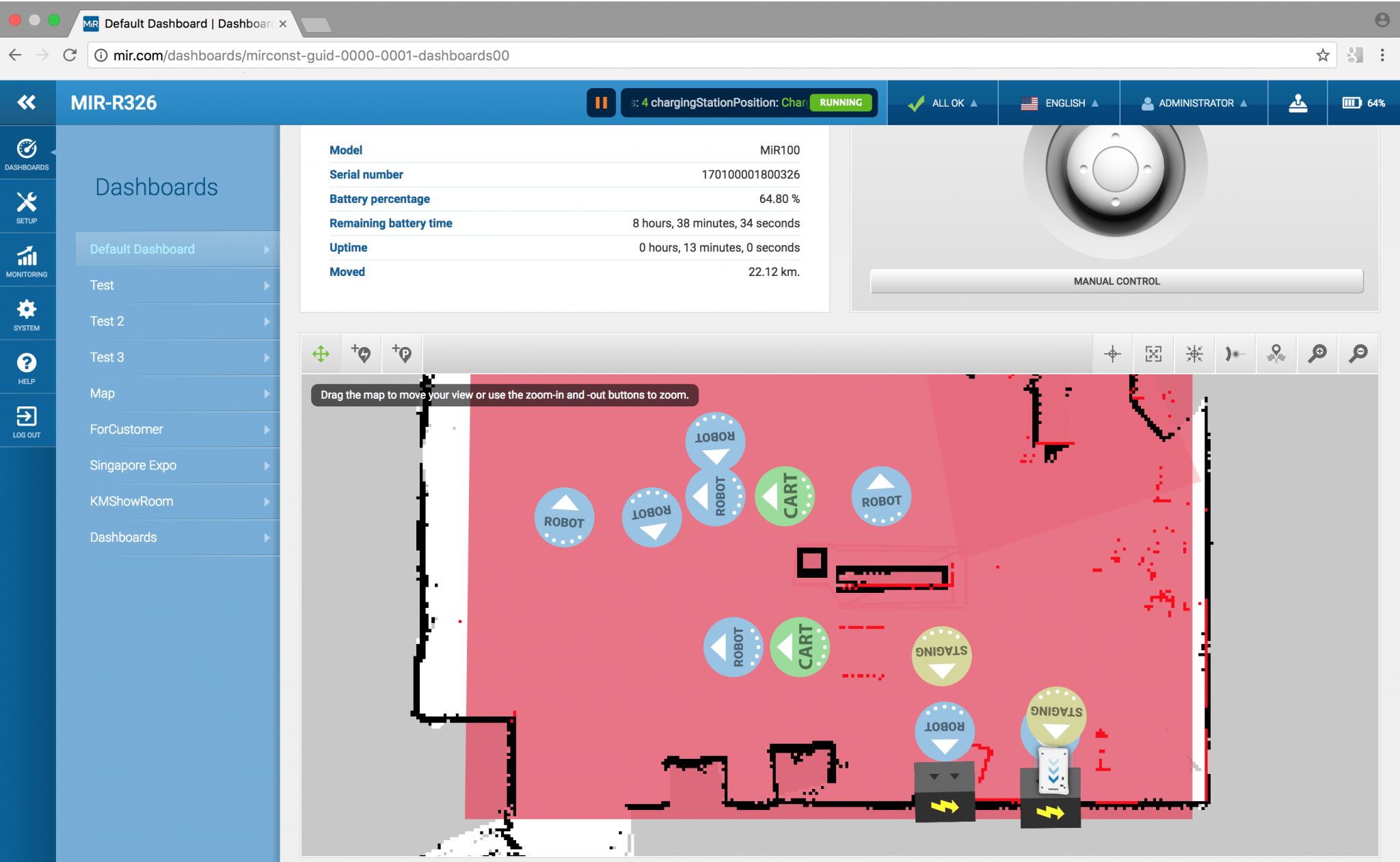 Flexible and Adaptive Operating Zone