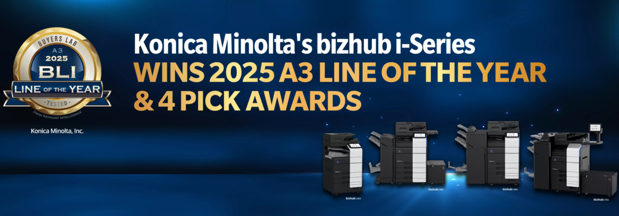 Konica Minolta wins 2025 A3 Line of the Year Award and four Pick Awards from Keypoint Intelligence